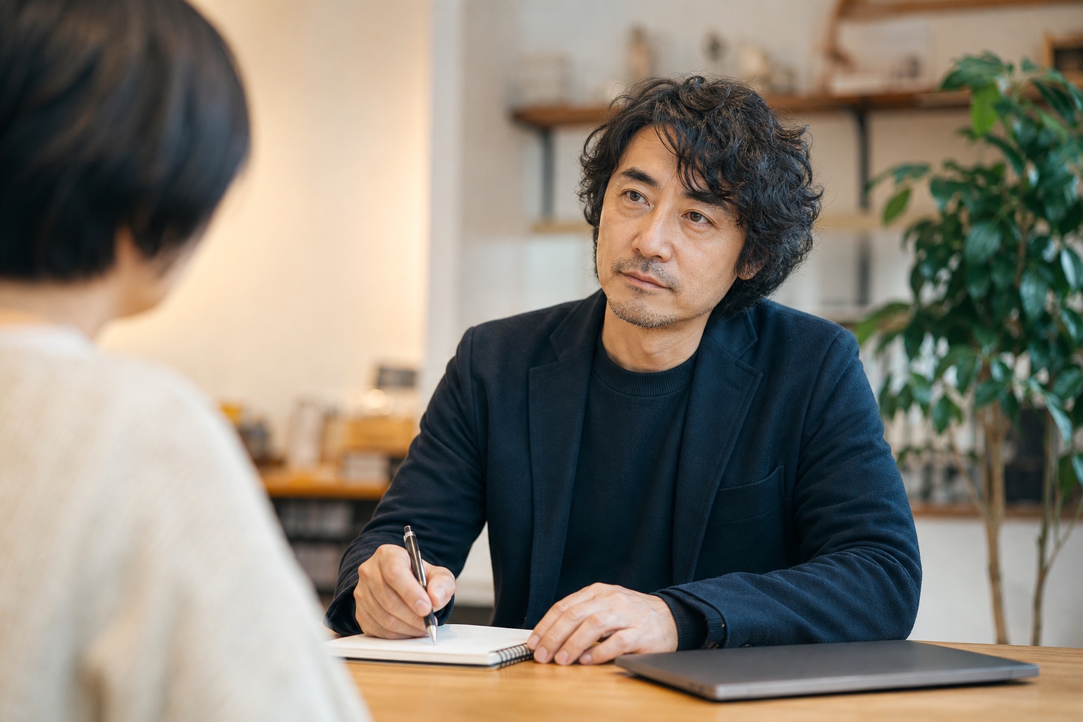 相談者の話を丁寧に聞き、手作業の多い業務を一緒に整理する担当者
