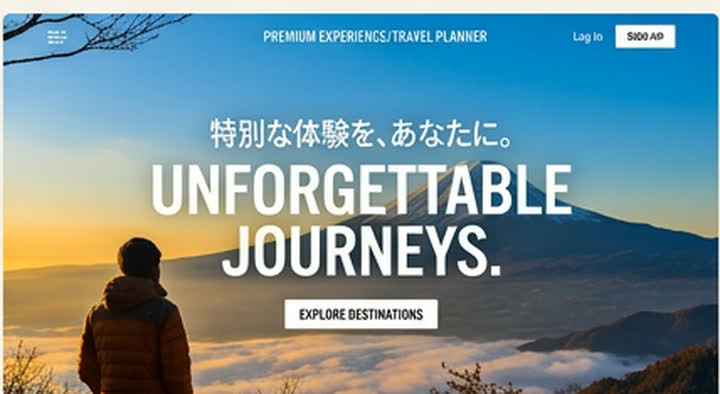 旅行プランナーのデザイン