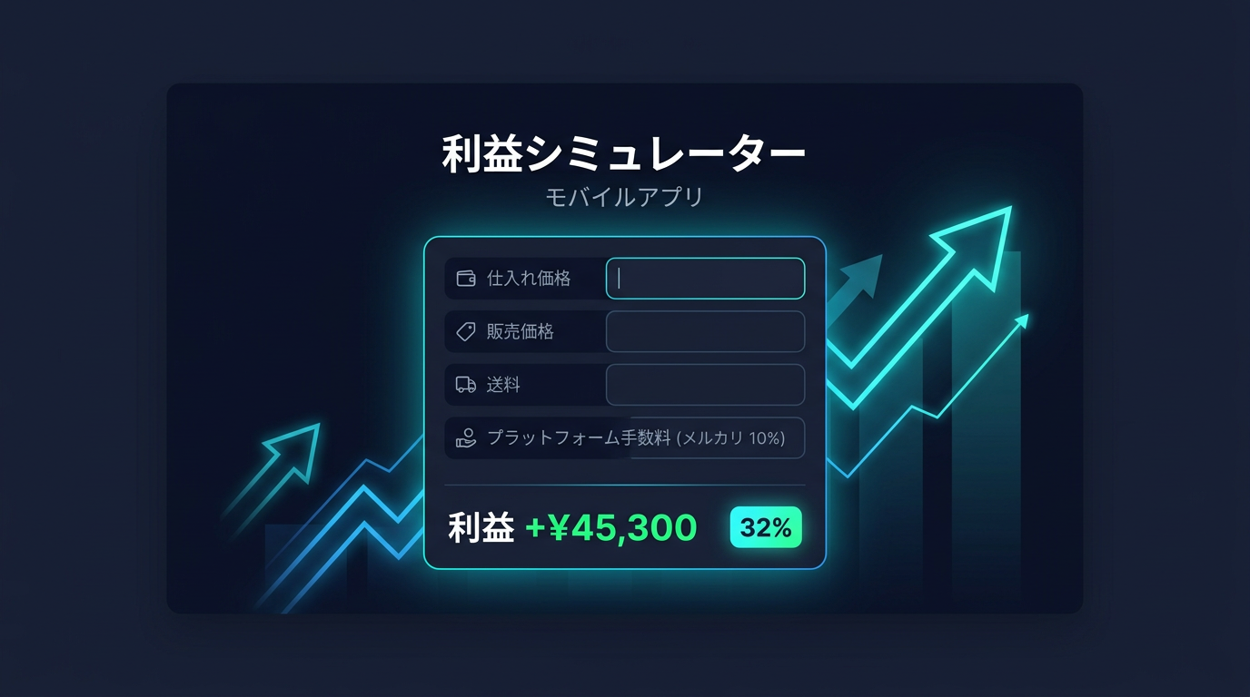 利益シミュレーター — 手数料込みの実利益を計算