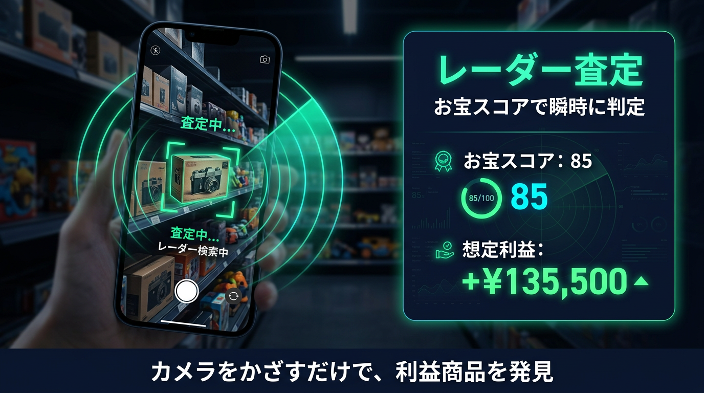 レーダー査定 — お宝スコアで瞬時に判定